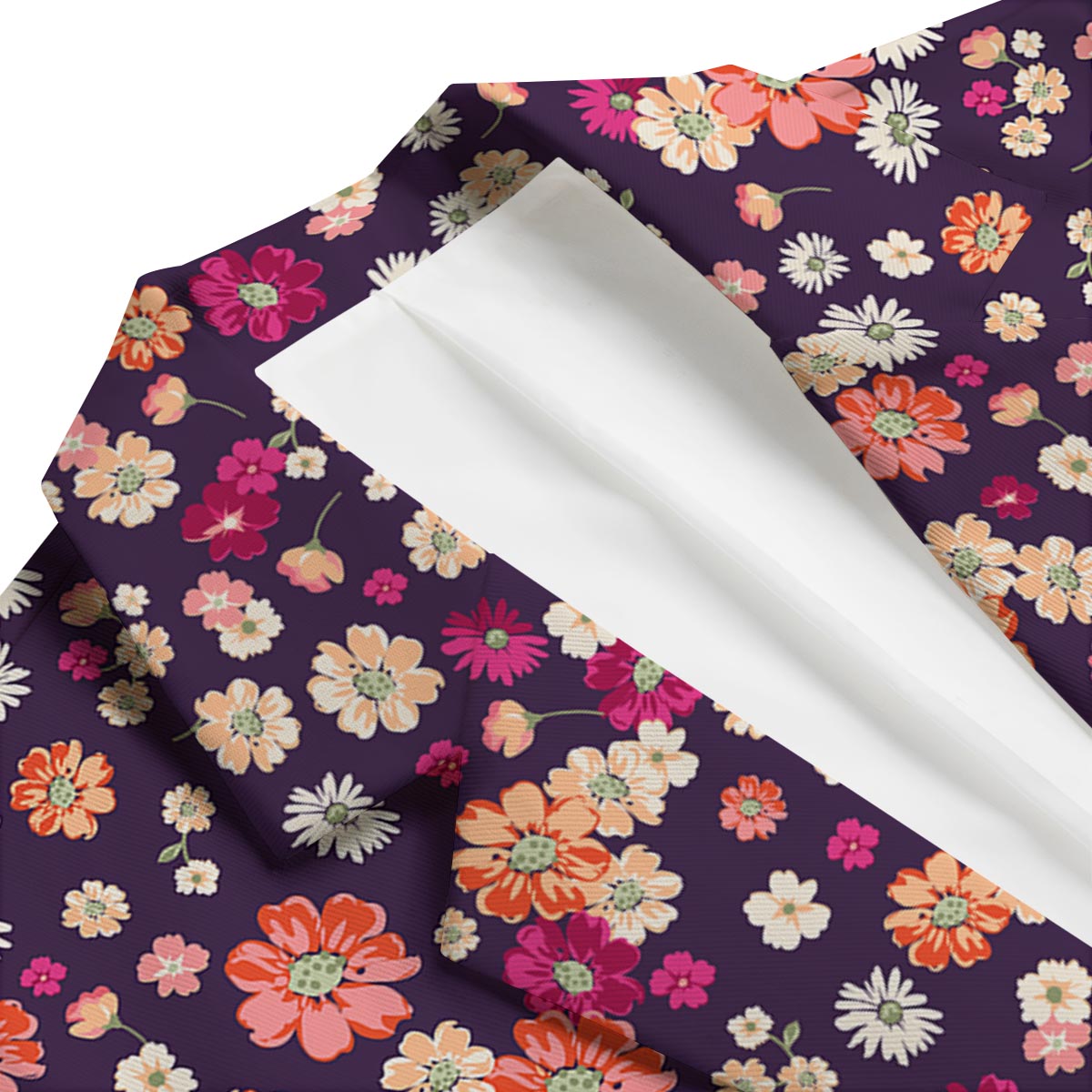 Cute Daisy ColorfulPattern Print Men's Blazer-grizzshop