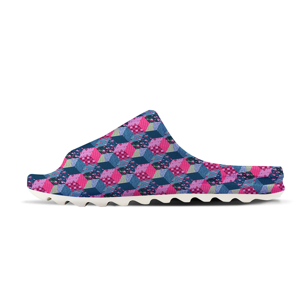Cute Floral Patchwork Print Pattern Sandals-grizzshop