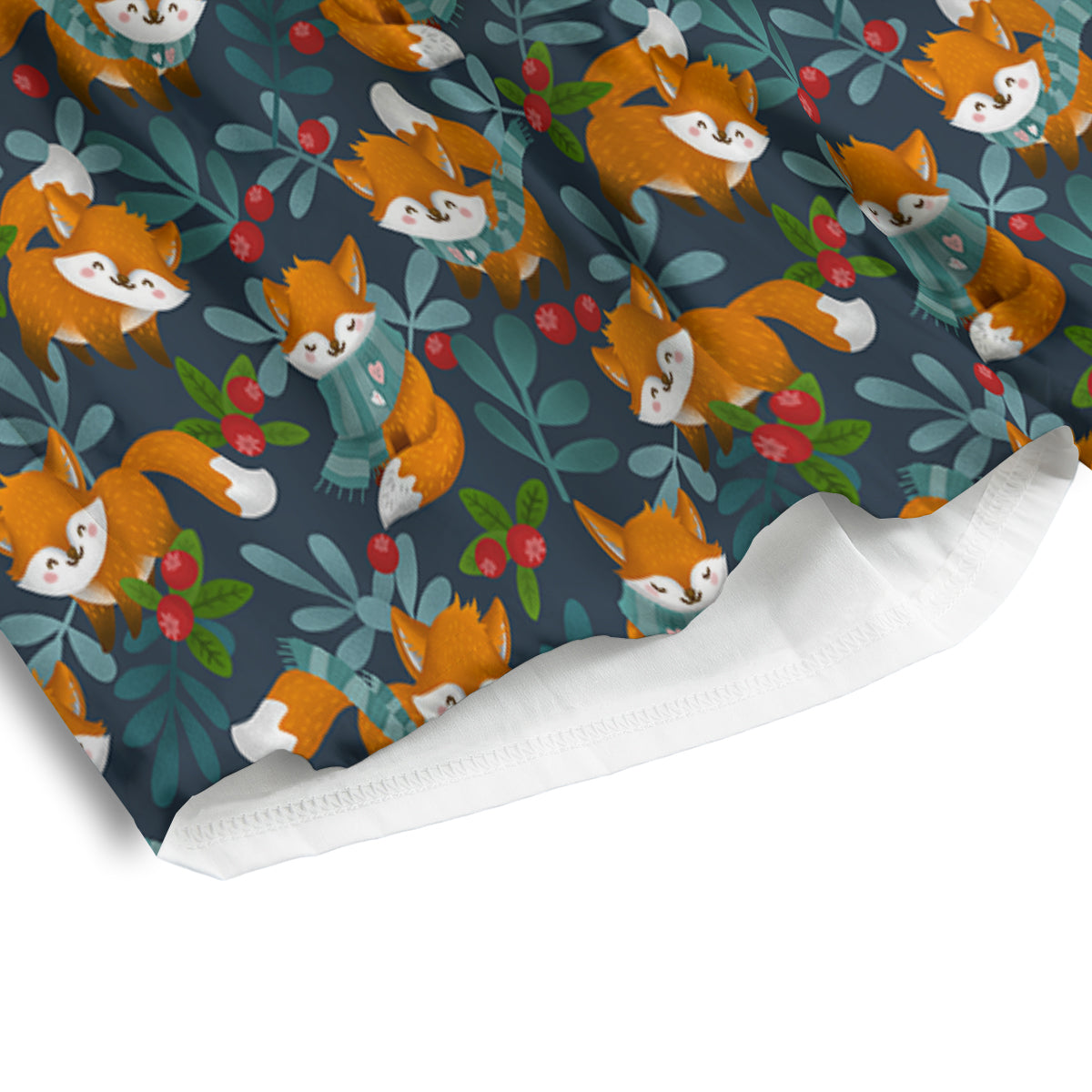 Cute Fox Print Pattern Men's Athletic Shorts