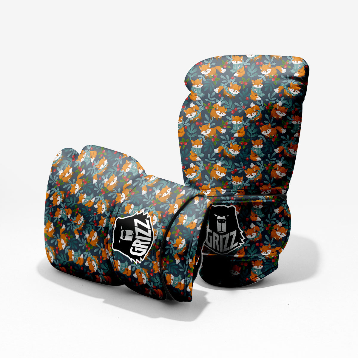 Cute Fox Print Pattern Pro Boxing Glove