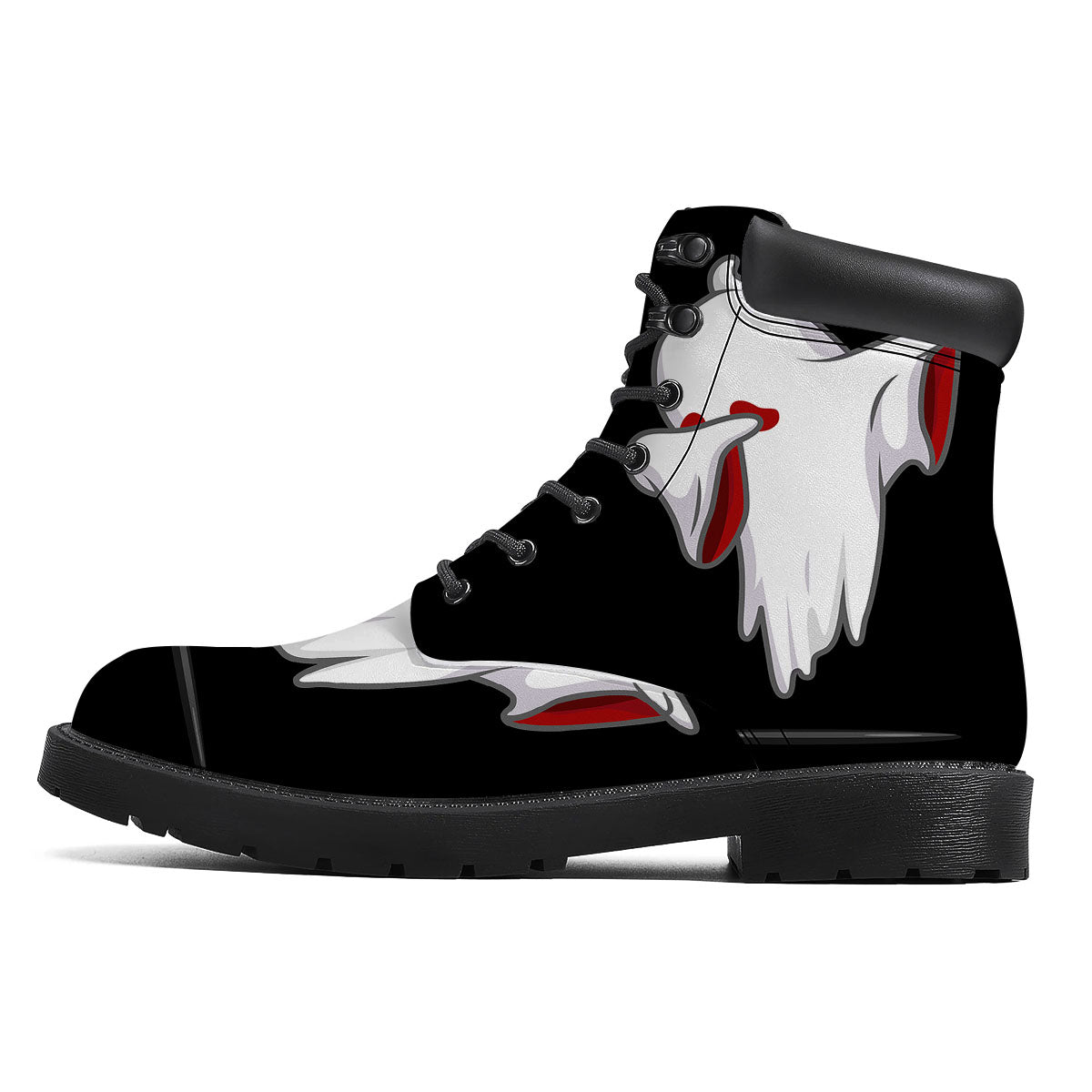 Cute Ghost Dap Print Boots-grizzshop