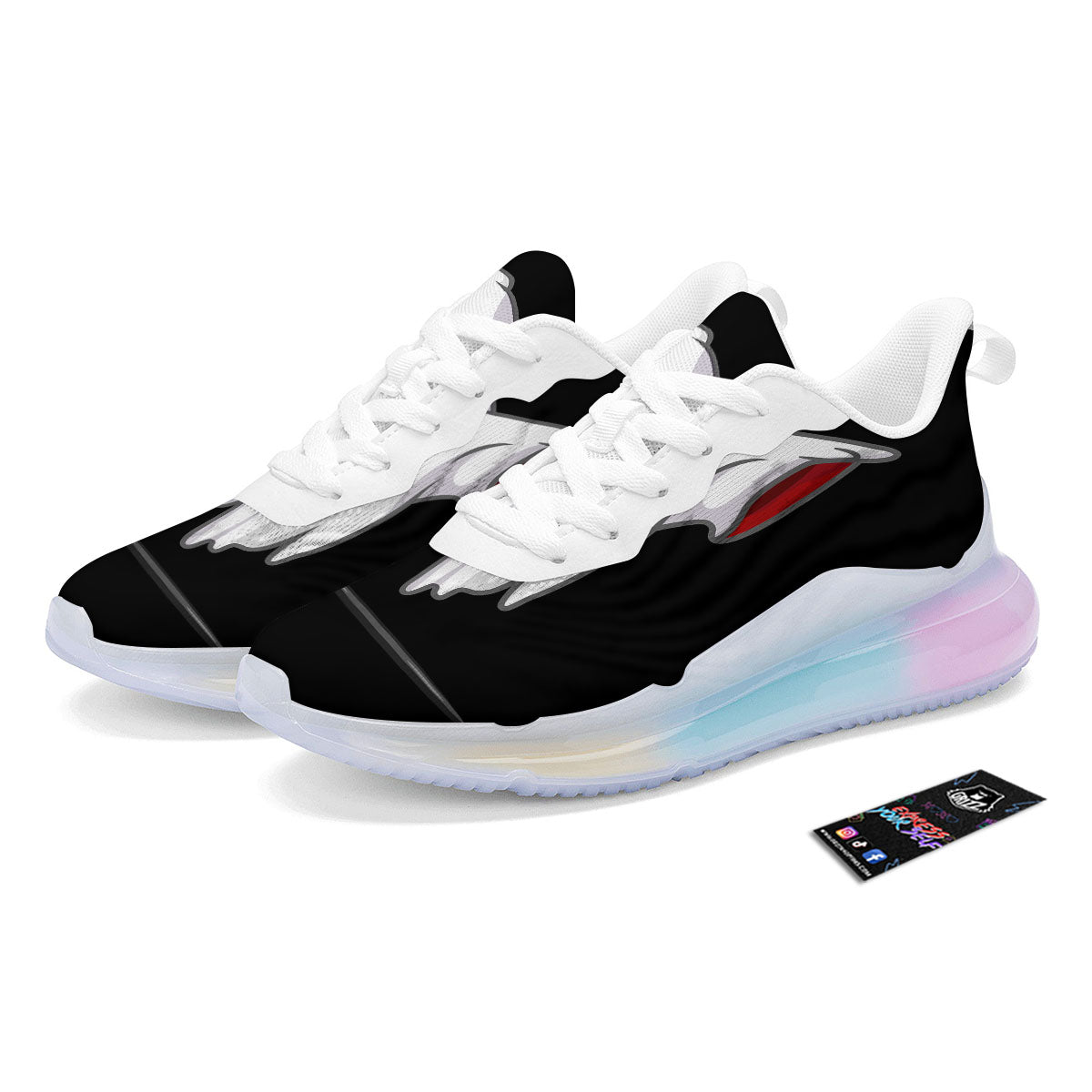 Cute Ghost Dap Print Running Sneakers-grizzshop