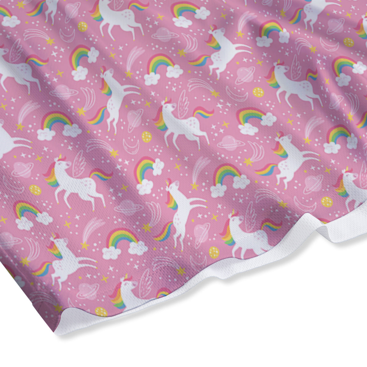 Cute Girly Unicorn Print Pattern Mesh Shorts