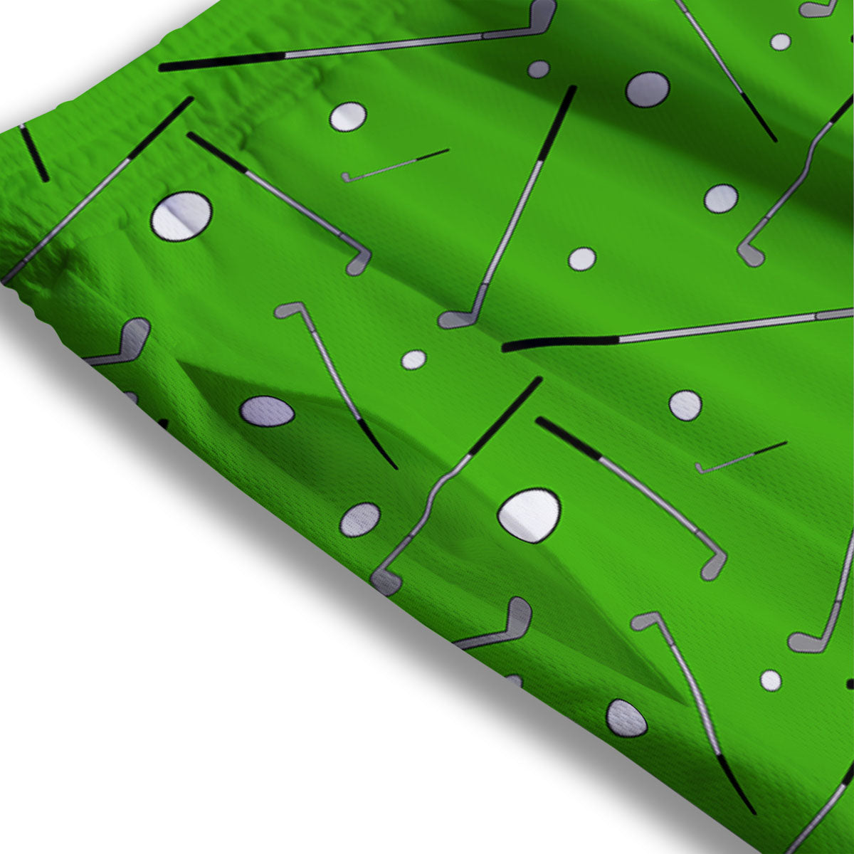 Cute Golf Print Pattern Mesh Shorts-grizzshop