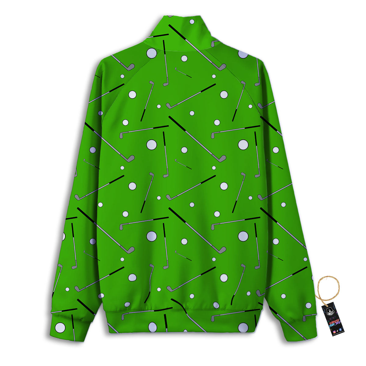 Cute Golf Print Pattern Track Jacket-grizzshop