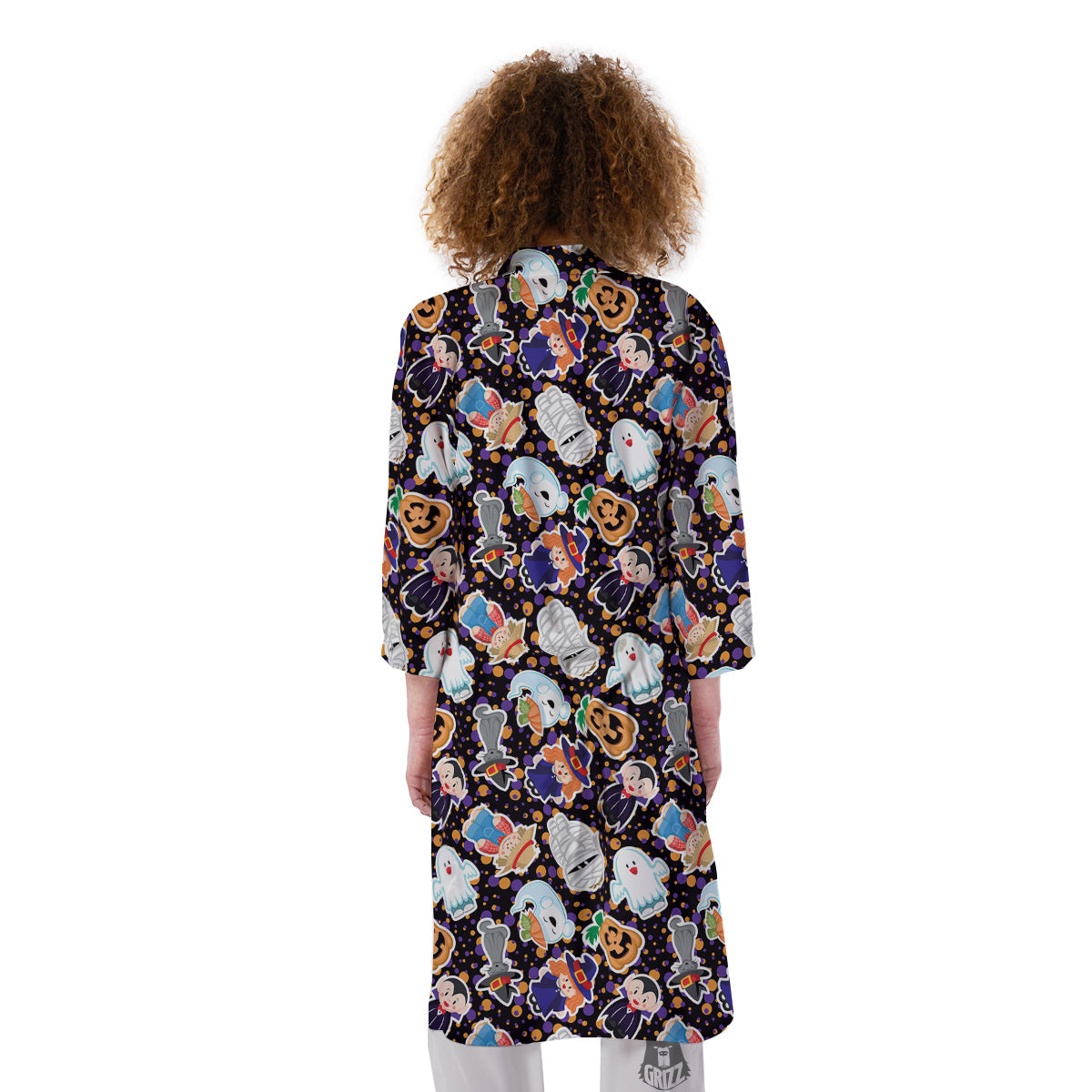 Cute Halloween Print Pattern Kimono-grizzshop
