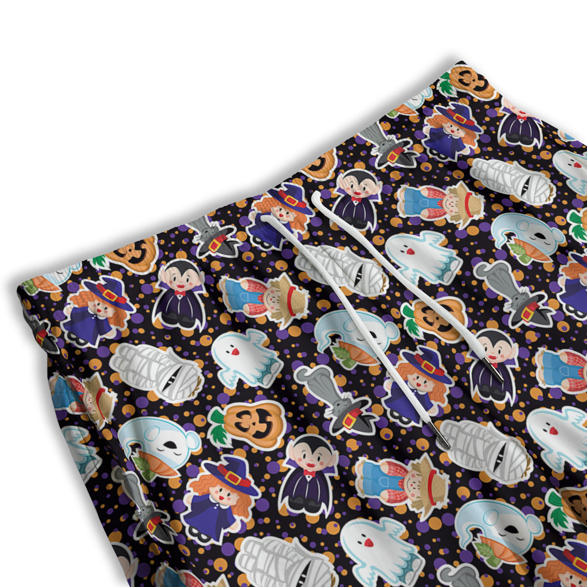 Cute Halloween Print Pattern Men's Athletic Shorts