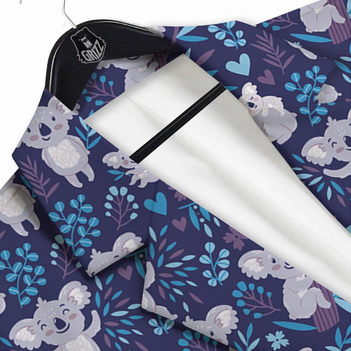 Cute Koala Print Pattern Men's Sport Coat-grizzshop