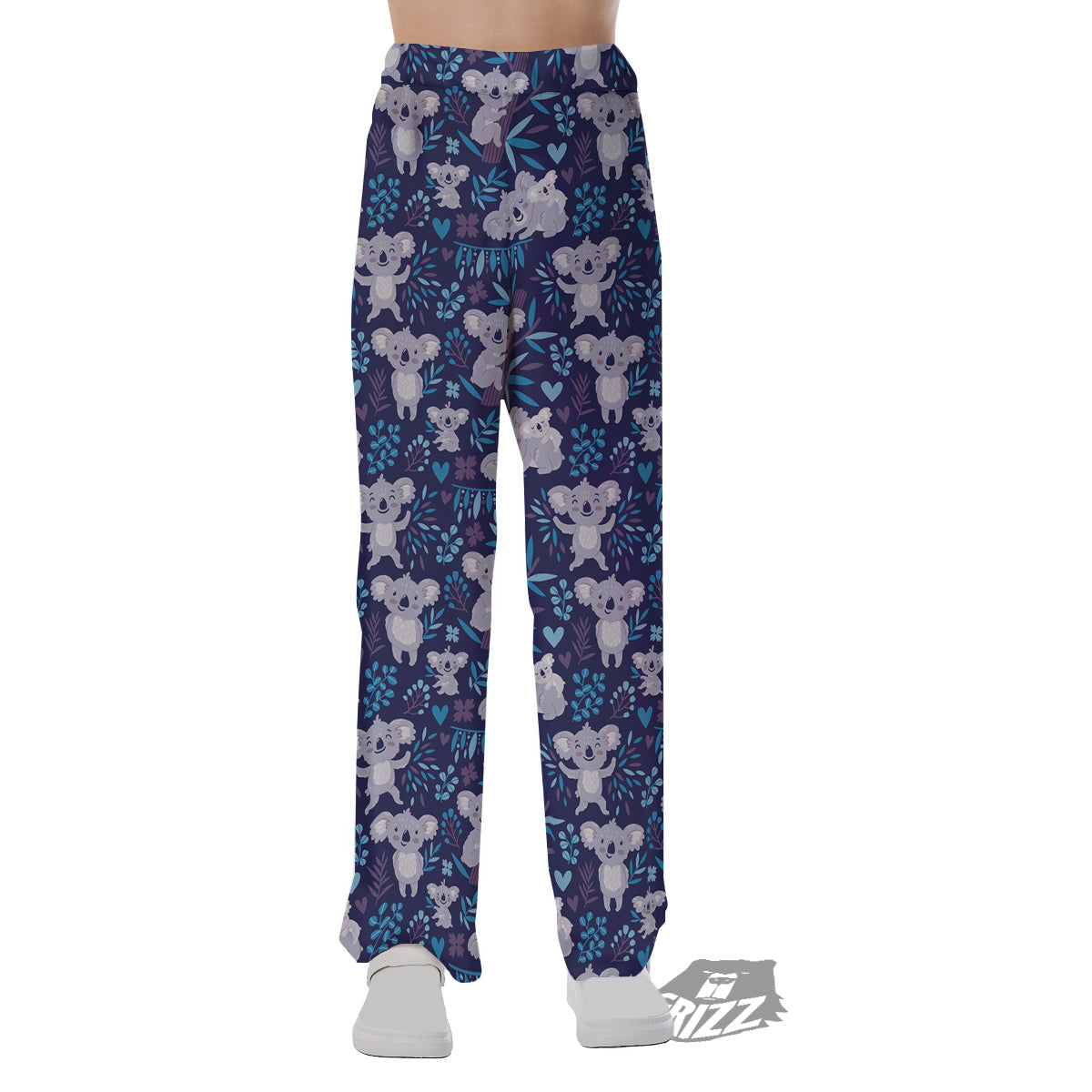 Cute Koala Print Pattern Pajama Pants-grizzshop