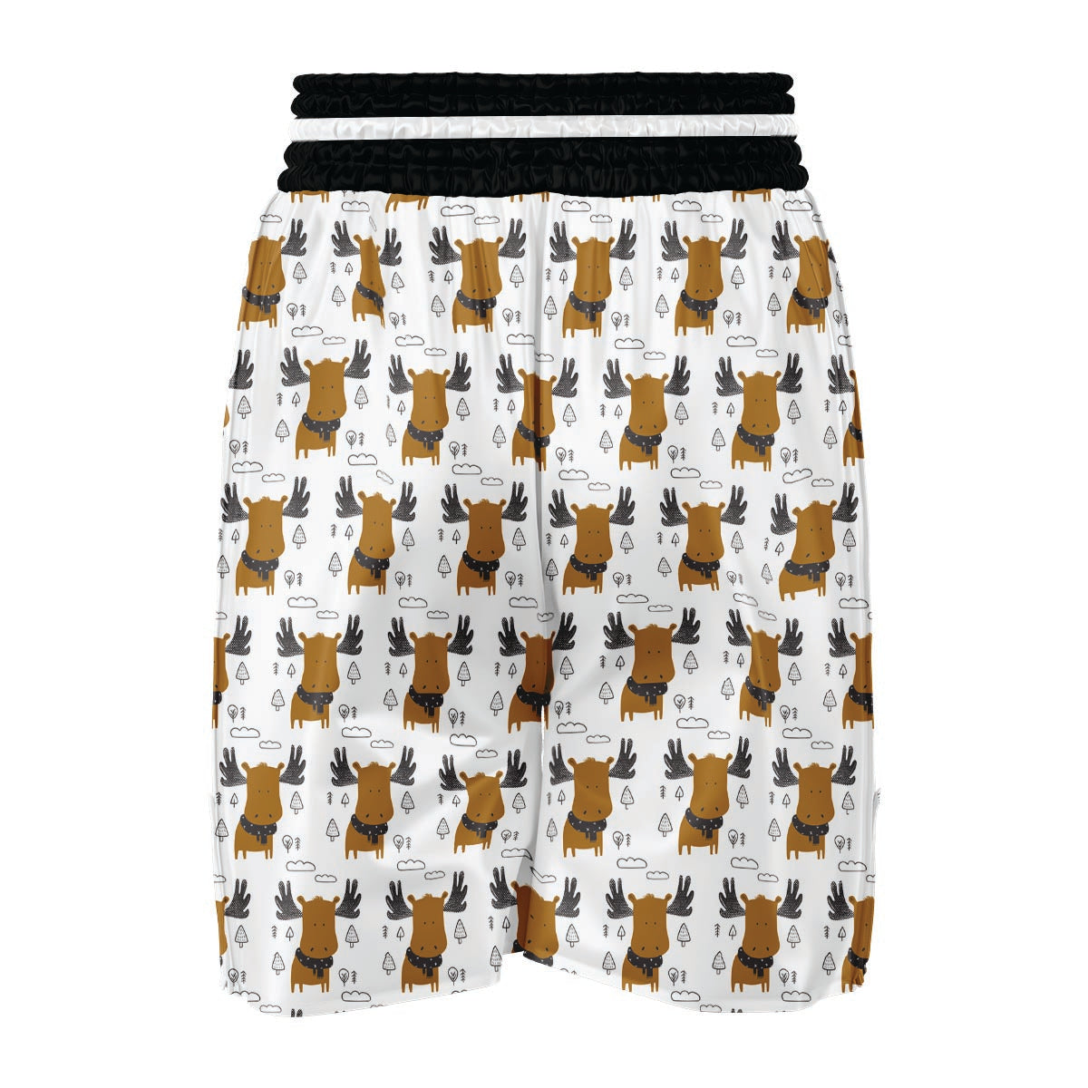 Cute Moose Boxing Shorts-grizzshop