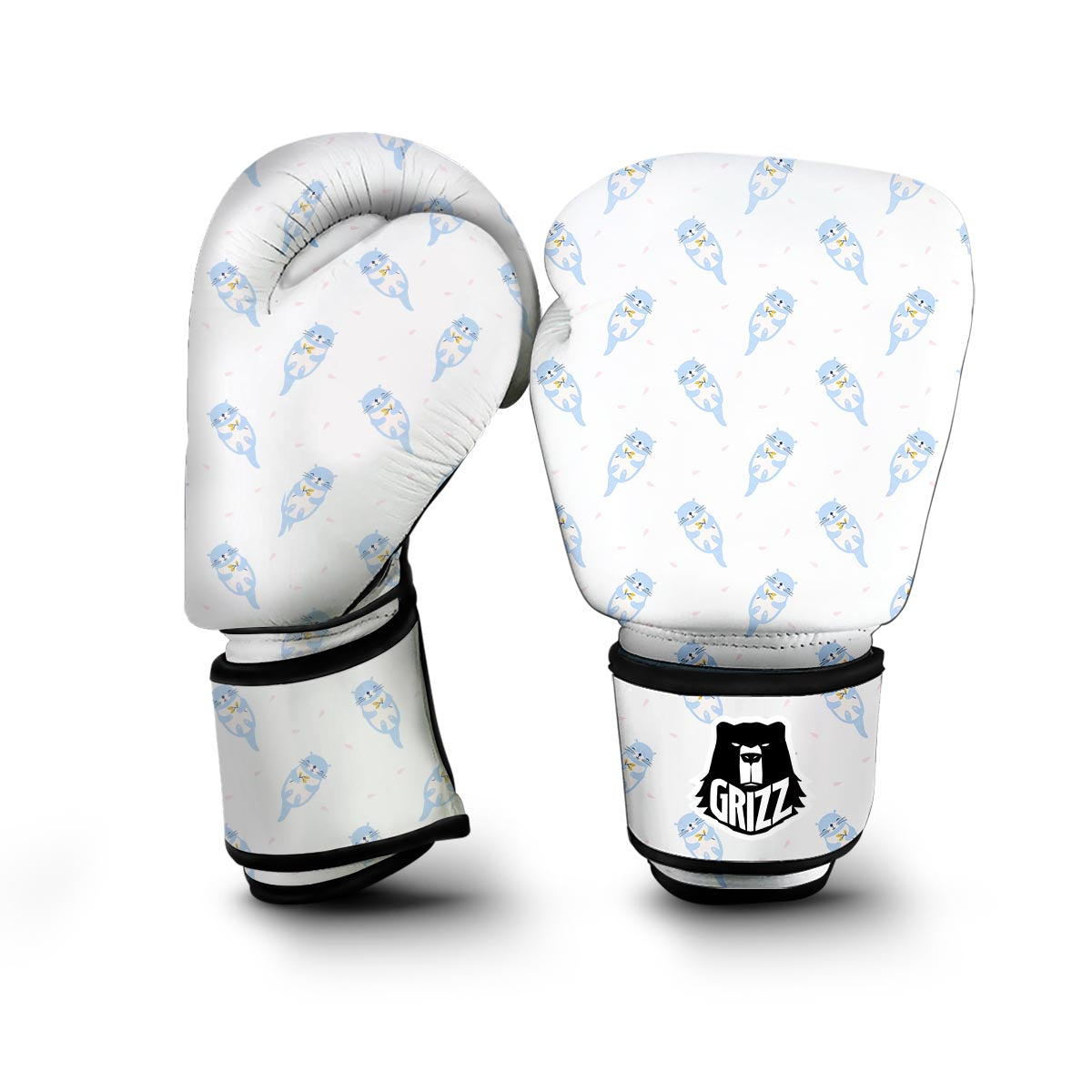 Cute Otter Pattern Print Boxing Gloves-grizzshop