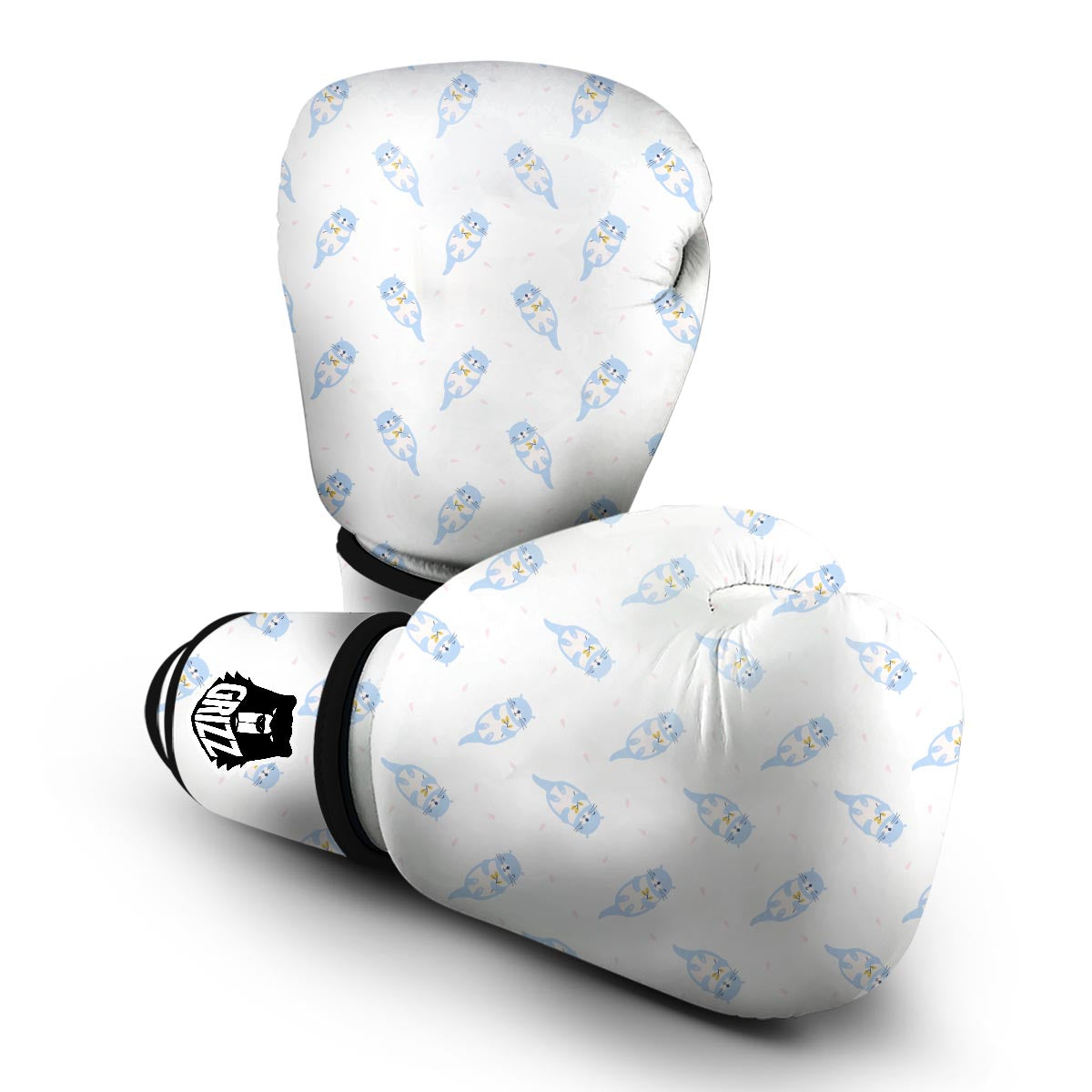 Cute Otter Pattern Print Boxing Gloves-grizzshop