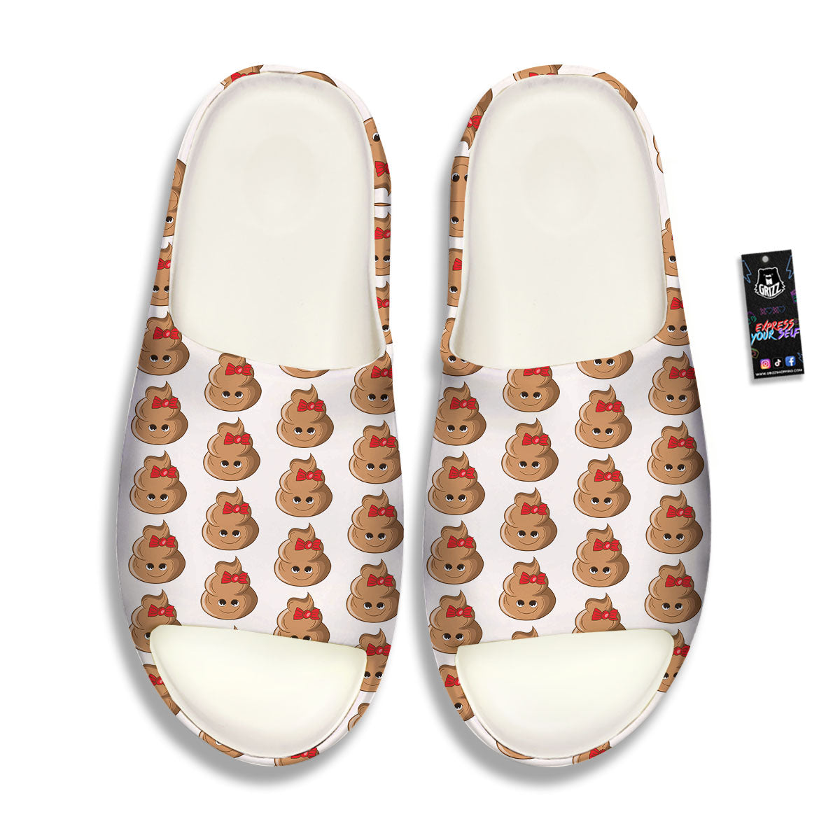 Cute Poop Print Pattern Sandals-grizzshop