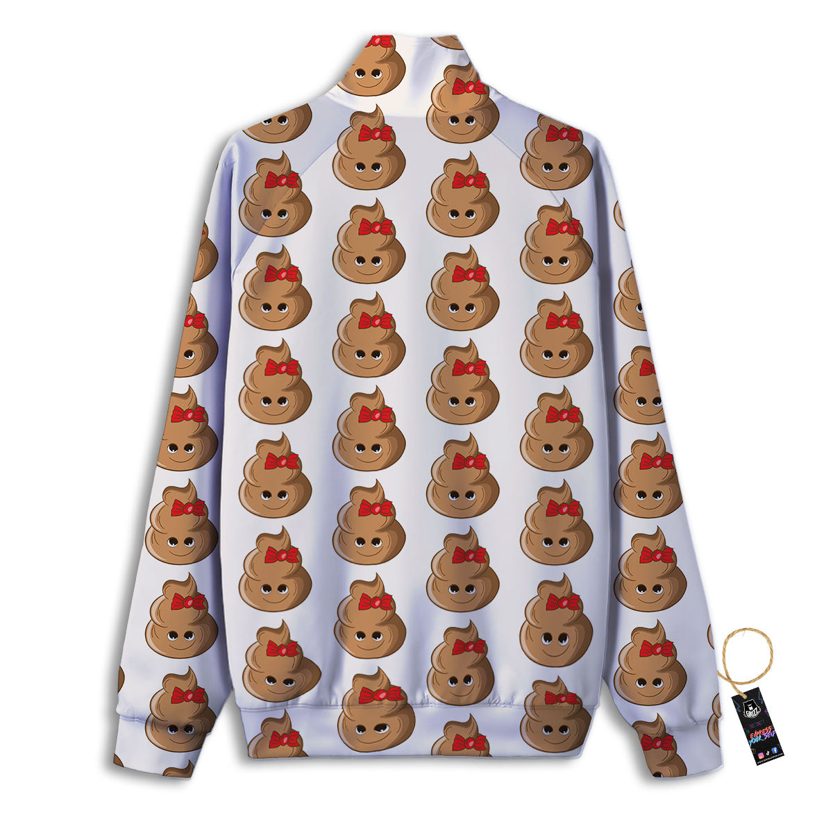 Cute Poop Print Pattern Track Jacket-grizzshop