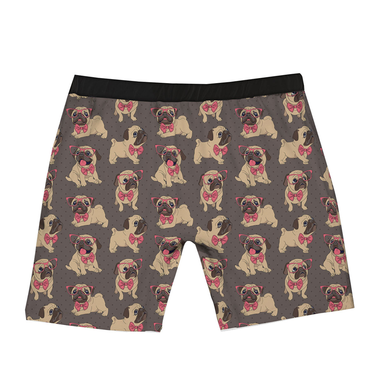 Cute Pug Print Pattern Boxer Briefs-grizzshop