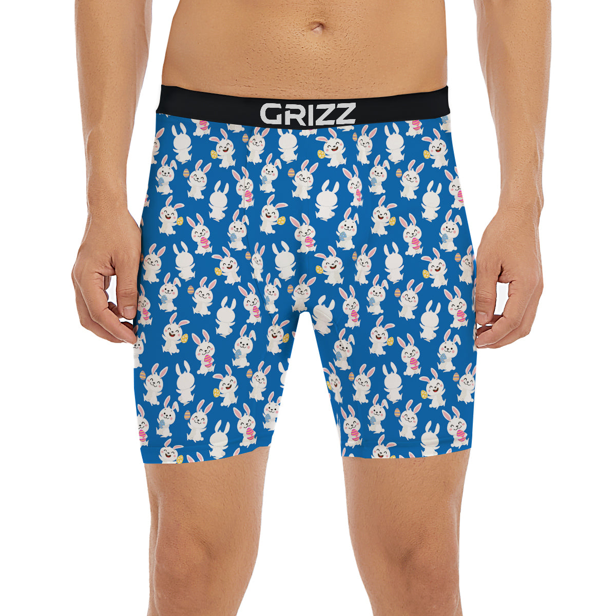 Cute Rabbit Print Pattern Boxer Briefs-grizzshop