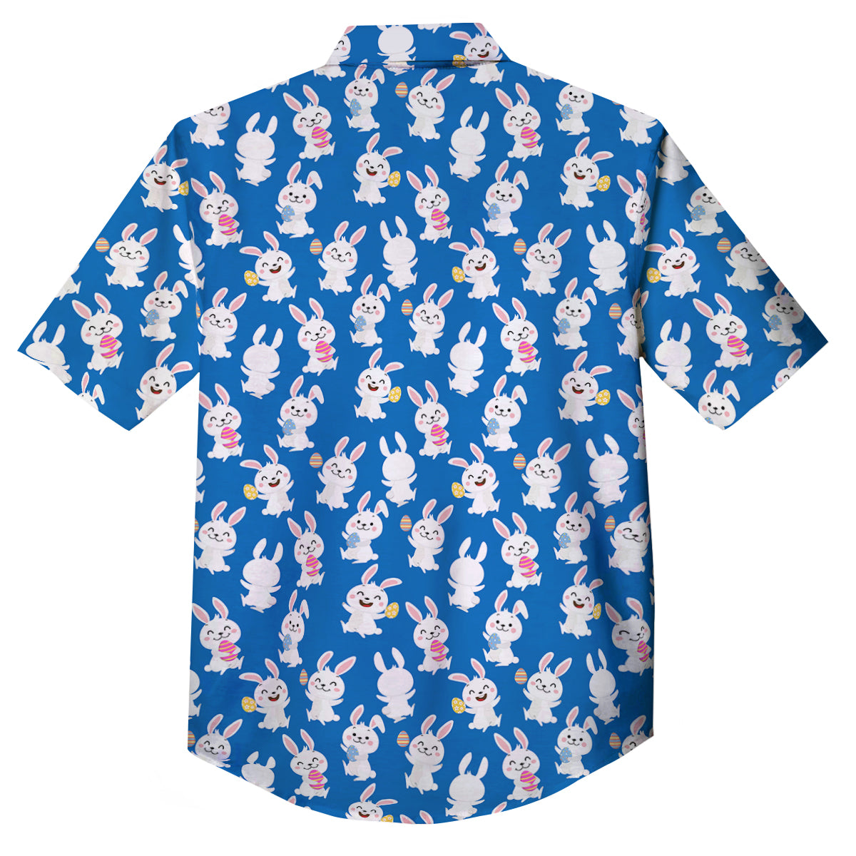 Cute Rabbit Print Pattern Button Up Shirt-grizzshop