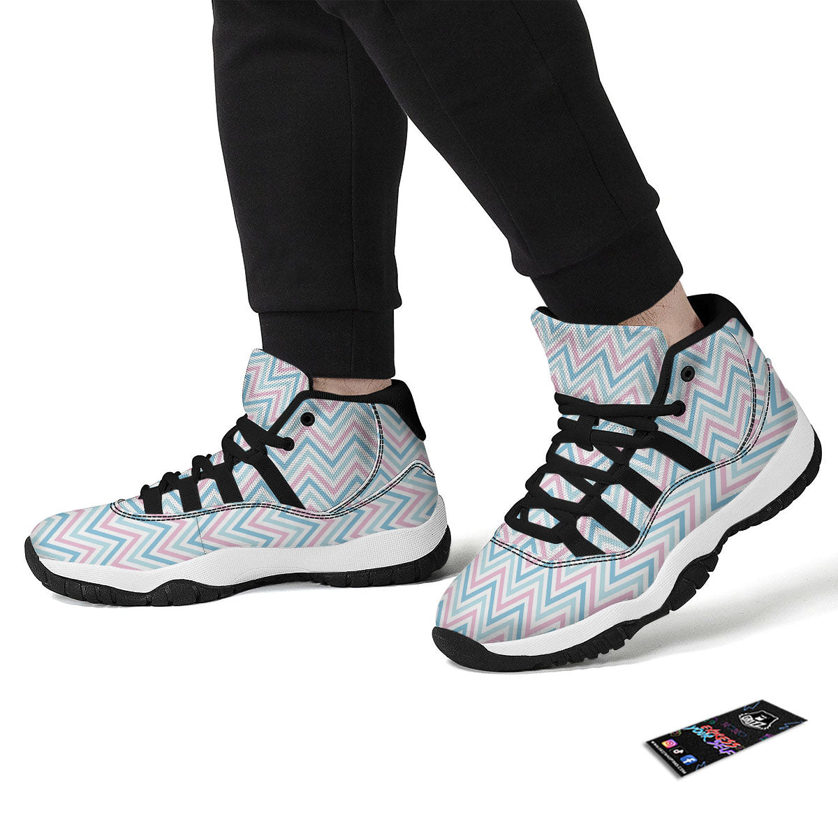 Cute Red Raccoon And Bamboo Print Pattern Black Bball Shoes-grizzshop