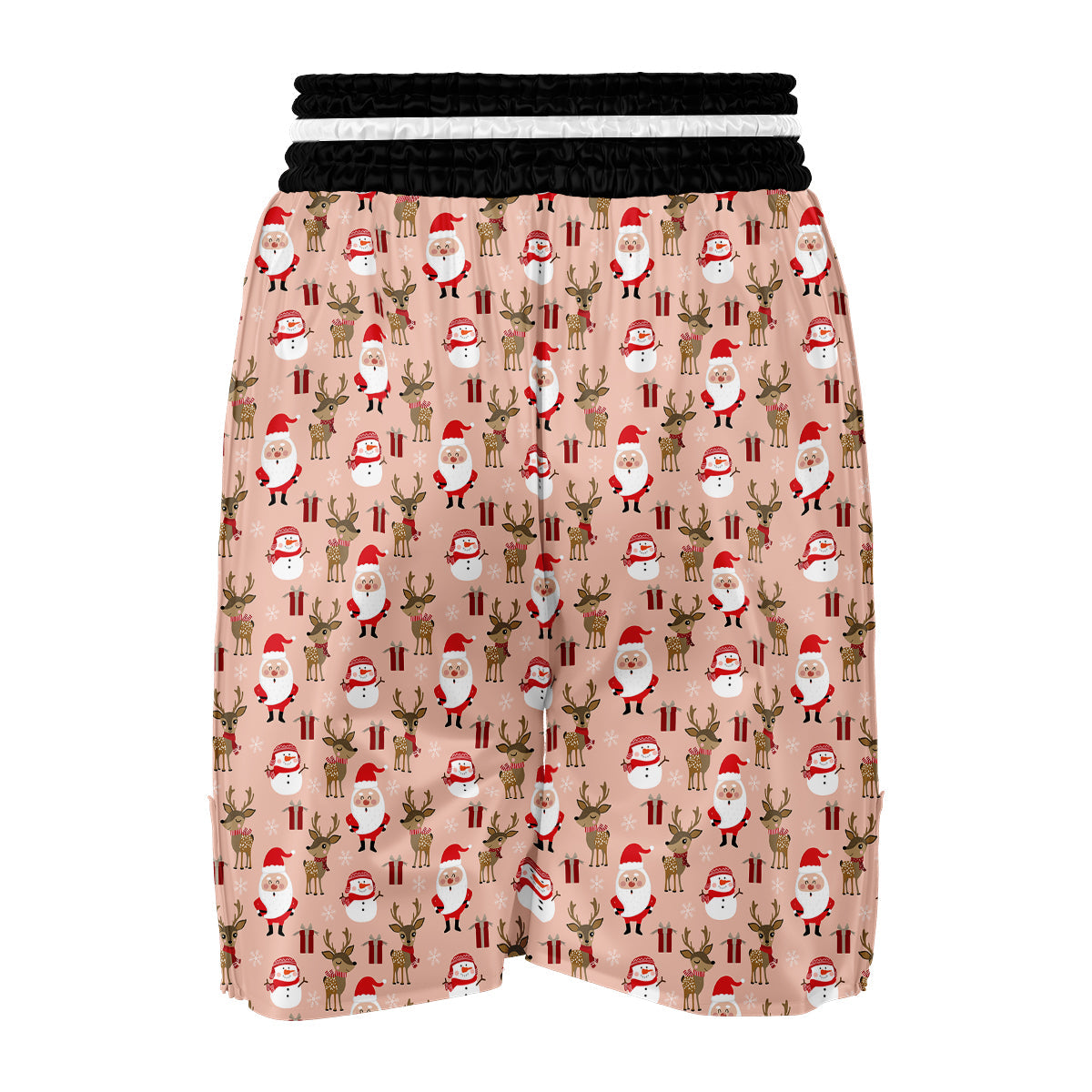 Cute Santa Animals Print Pattern Boxing Shorts-grizzshop