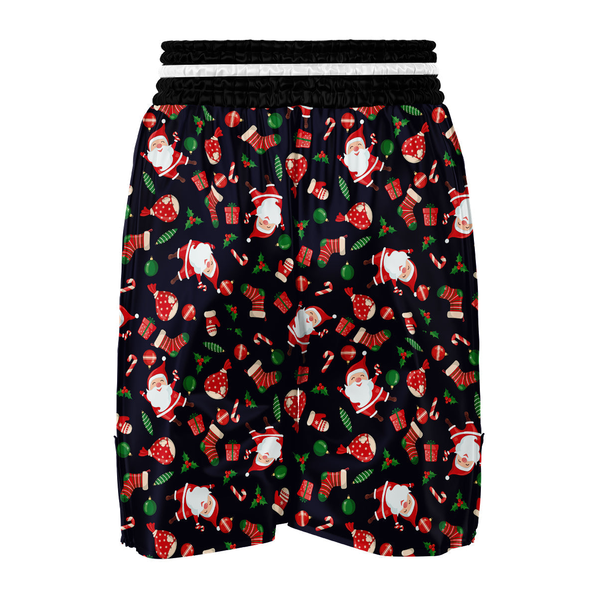 Cute Santa Christmas Print Pattern Boxing Shorts-grizzshop