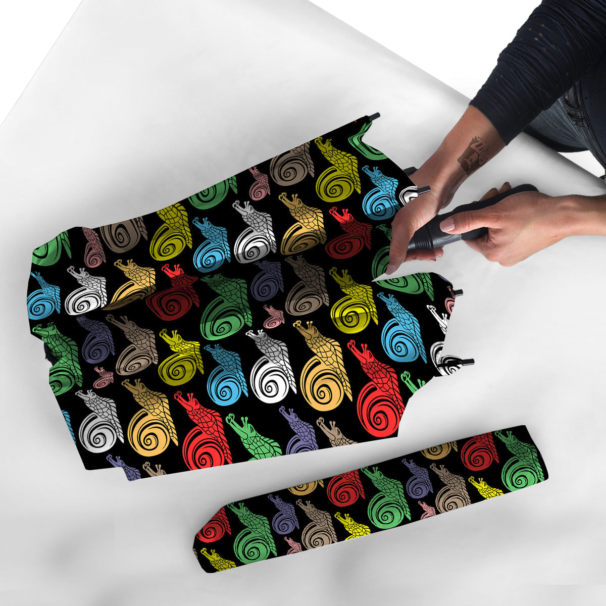 Cute Snails Colorful Print Pattern Umbrella-grizzshop