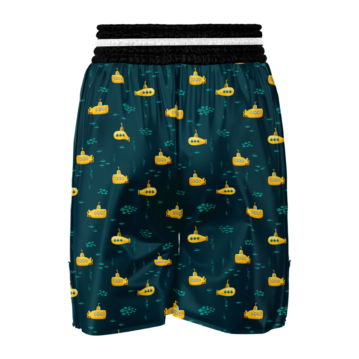 Cute Submarine Print Pattern Boxing Shorts-grizzshop