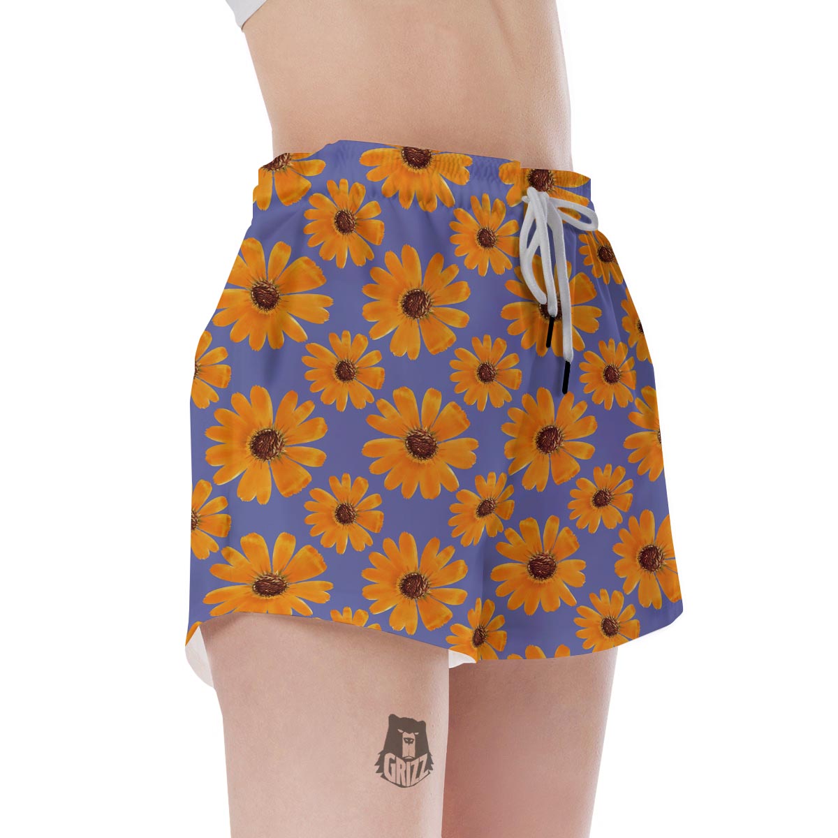 Cute Sunflower Women's Shorts-grizzshop