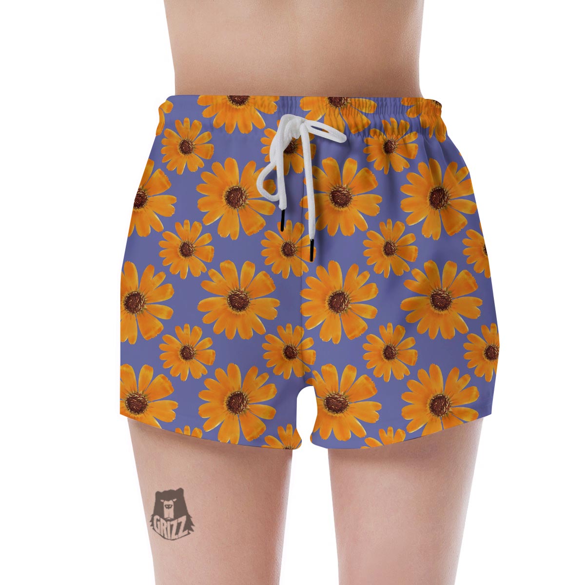Cute Sunflower Women's Shorts-grizzshop