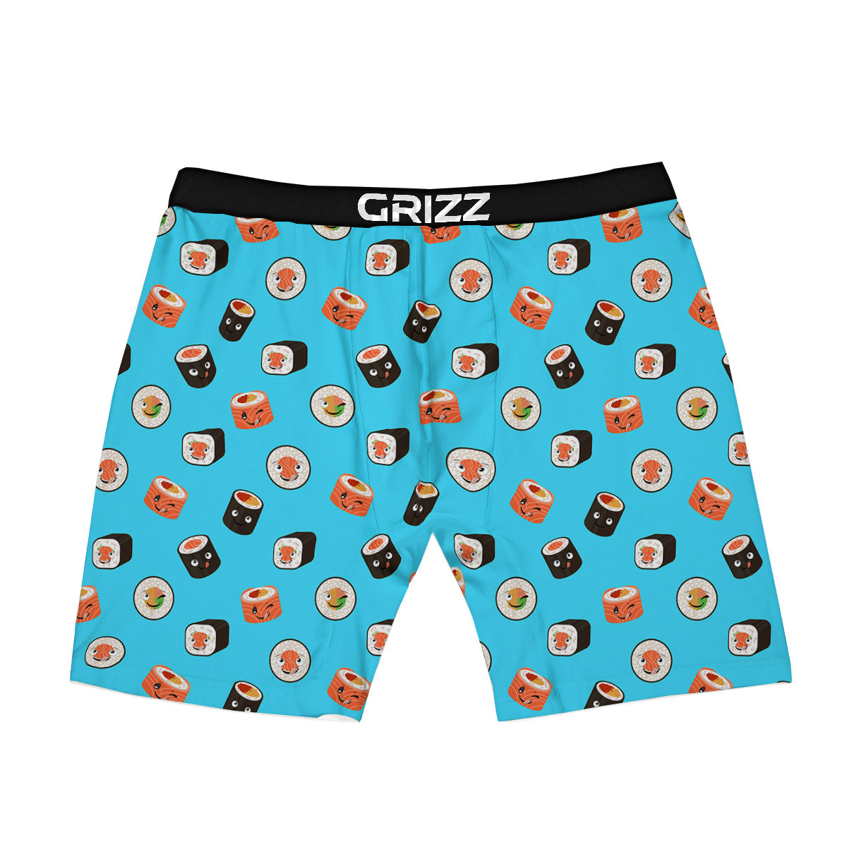 Cute Sushi Rolls Print Pattern Boxer Briefs-grizzshop