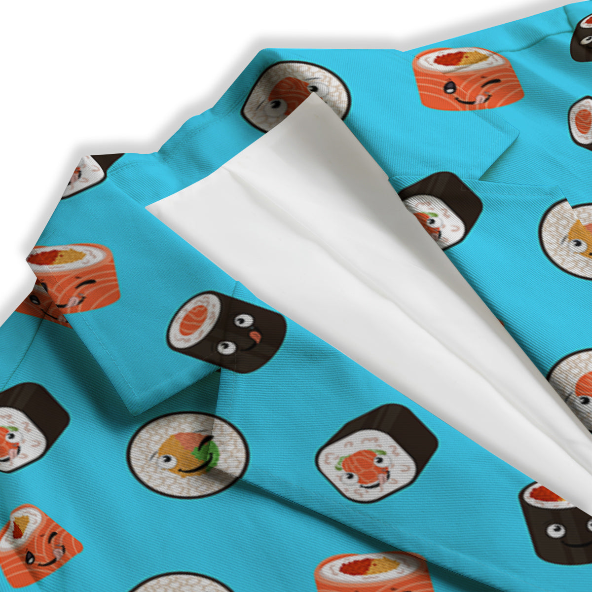 Cute Sushi Rolls Print Pattern Women's Blazer-grizzshop