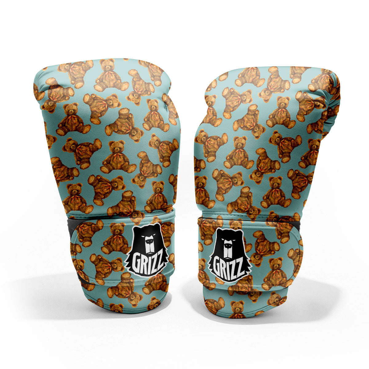 Cute Teddy Bear Print Pattern Sparring Gloves-grizzshop
