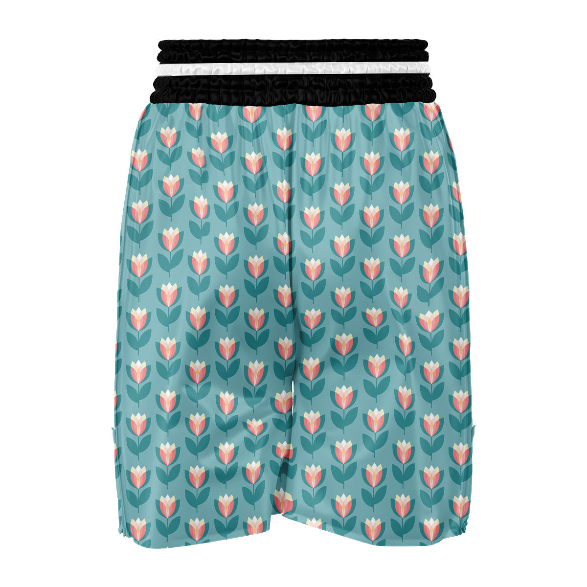 Cute Tulip Print Pattern Boxing Shorts-grizzshop