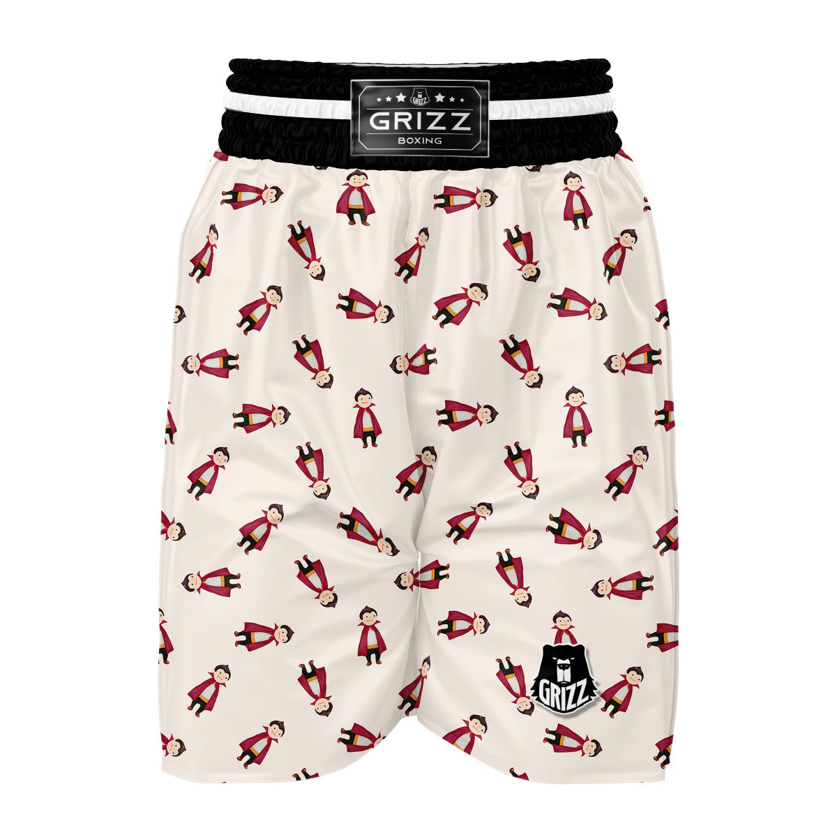 Cute Vampire Print Pattern Boxing Shorts-grizzshop