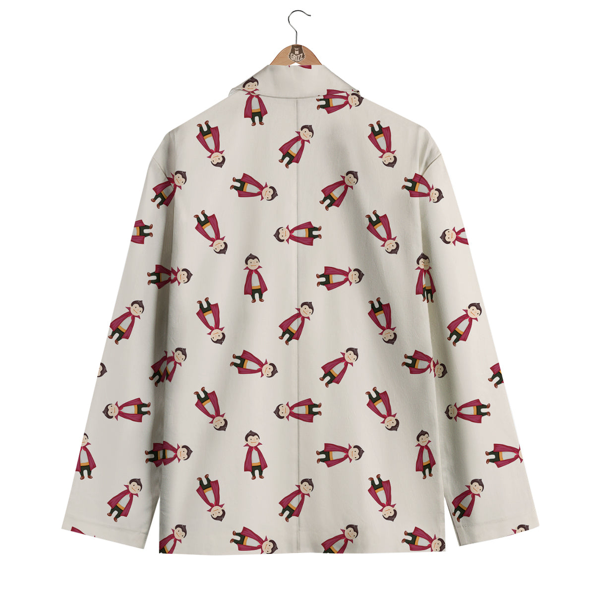 Cute Vampire Print Pattern Men's Blazer-grizzshop