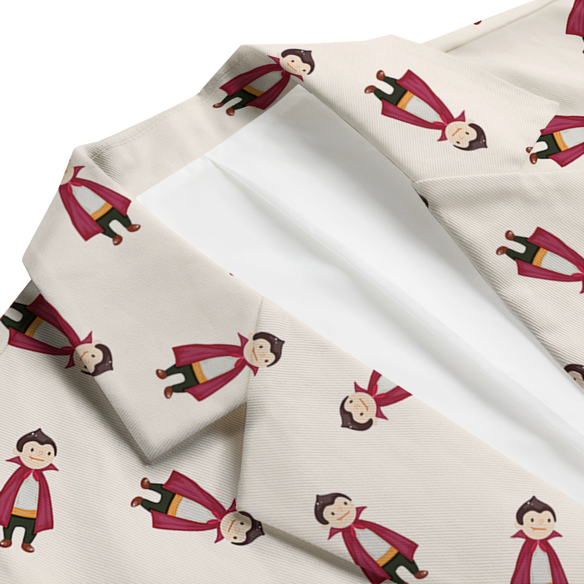 Cute Vampire Print Pattern Men's Blazer-grizzshop