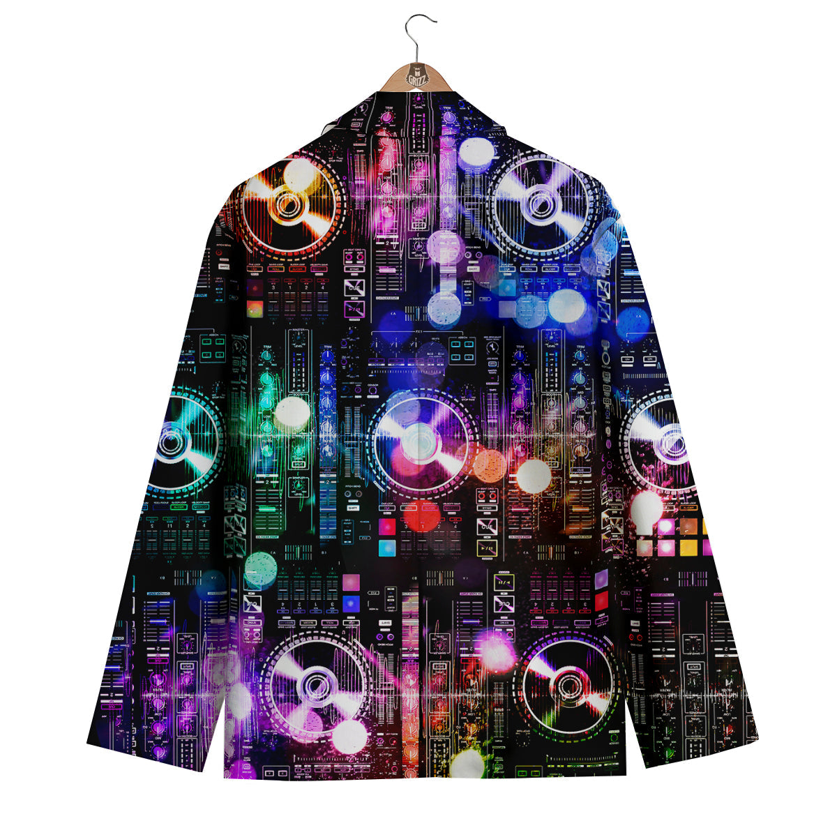 DJ Controller Print Men's Blazer-grizzshop