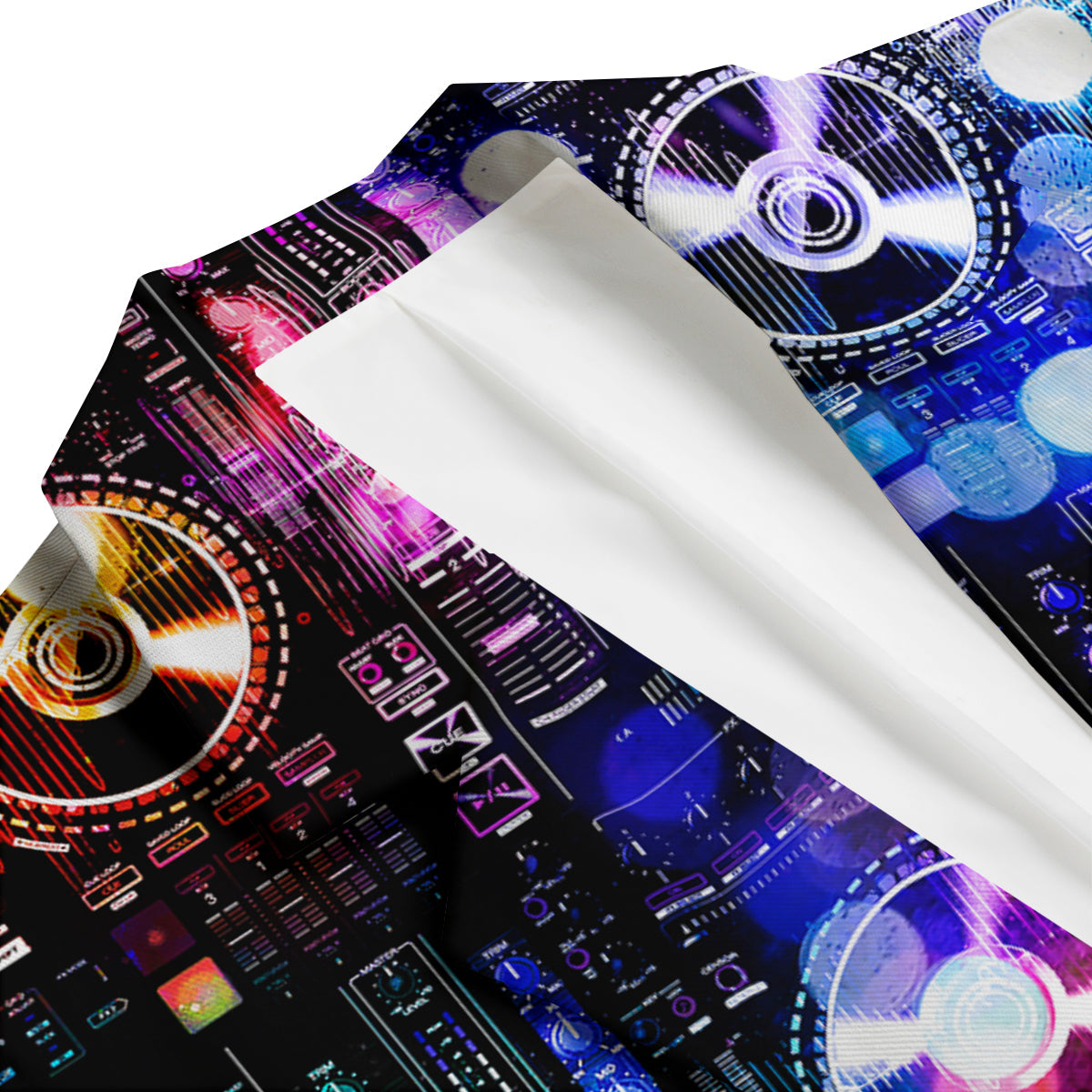 DJ Controller Print Men's Blazer-grizzshop