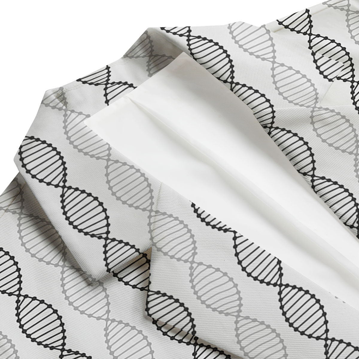 DNA Strands Print Pattern Men's Blazer-grizzshop