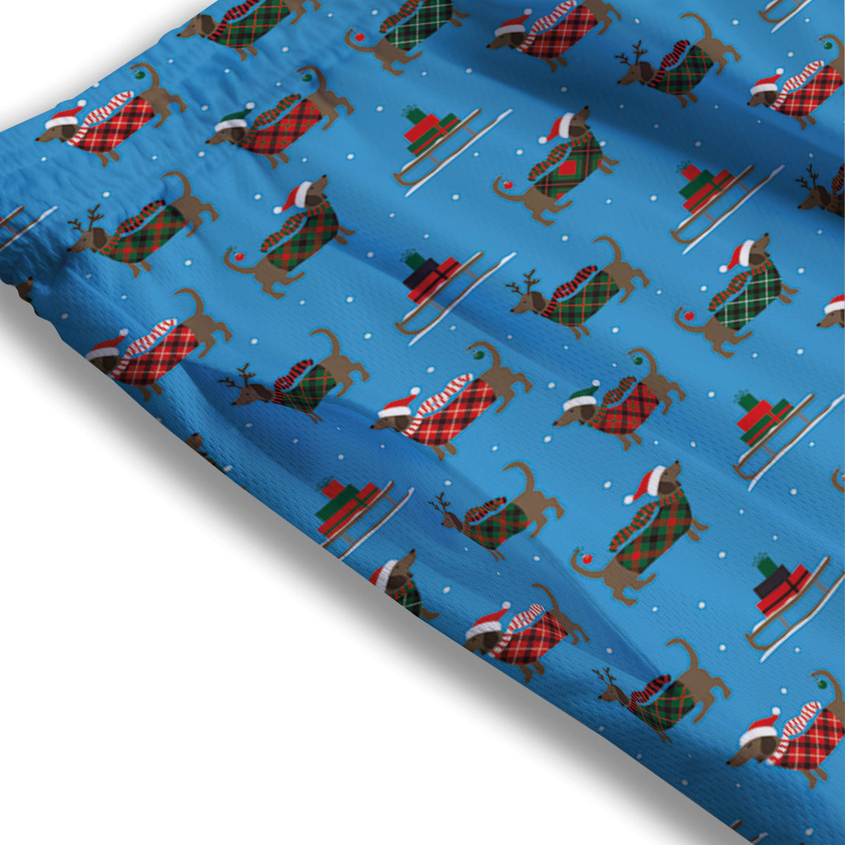 Eggplant Funny Print Pattern Mesh Shorts