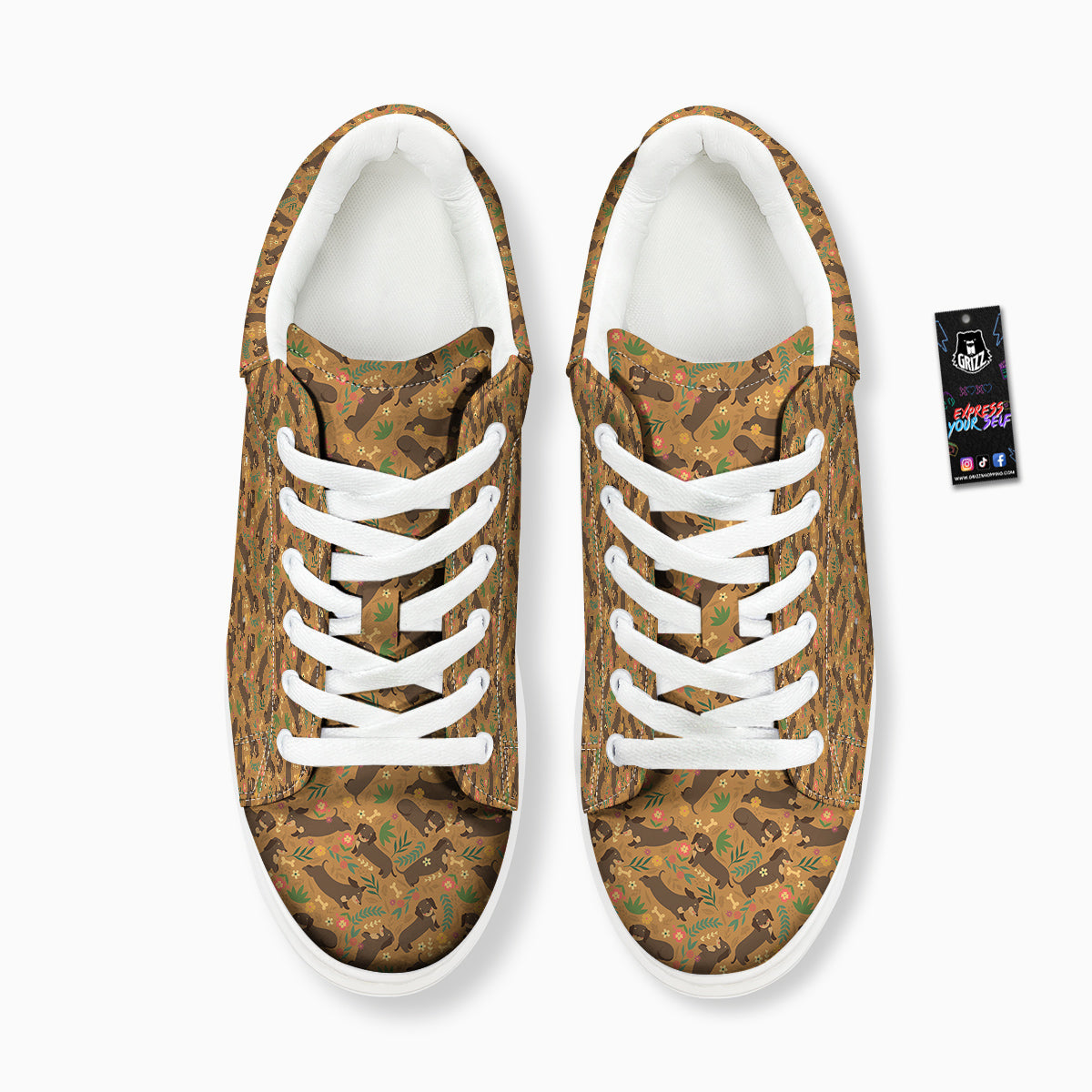 Dachshund Cute Print Pattern Platform Shoes-grizzshop