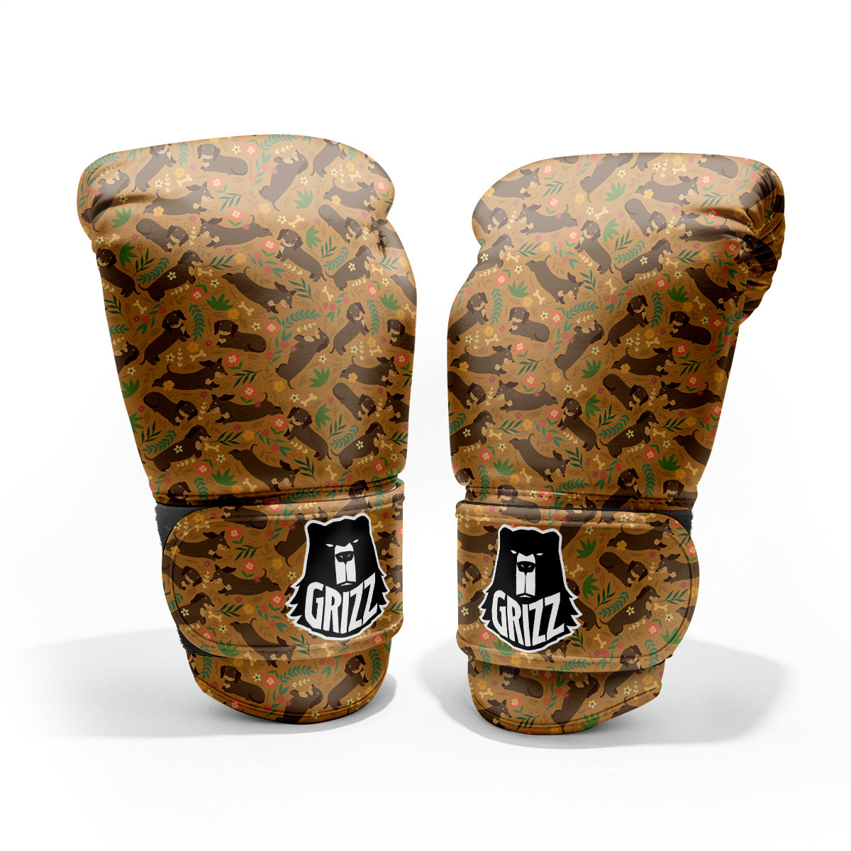 Dachshund Cute Print Pattern Pro Boxing Glove