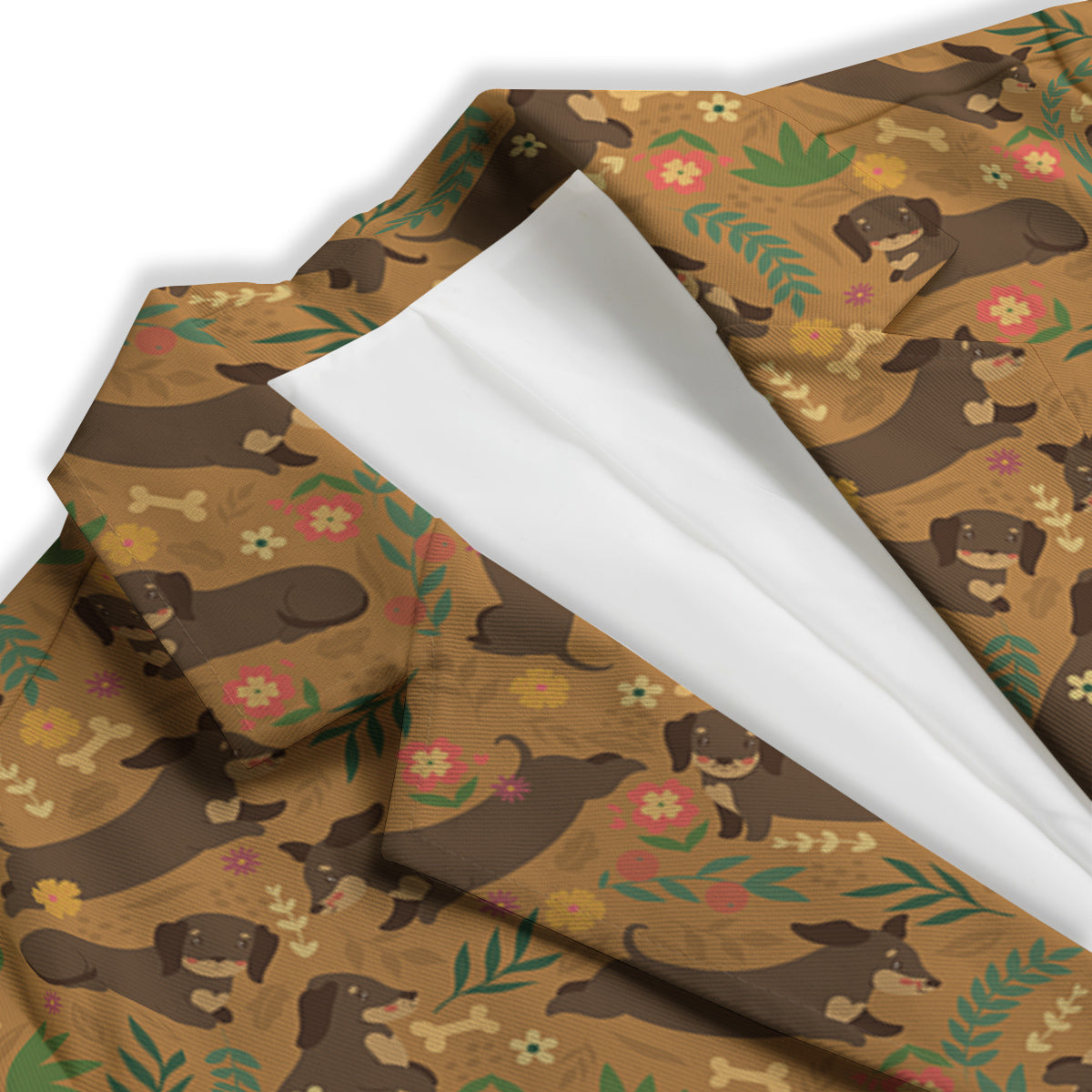 Dachshund Cute Print Pattern Women's Blazer-grizzshop