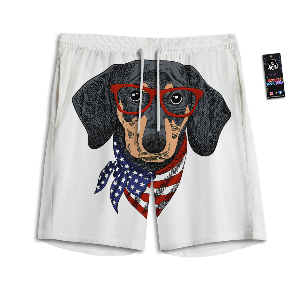 Constellation Libra Print Men's Athletic Shorts