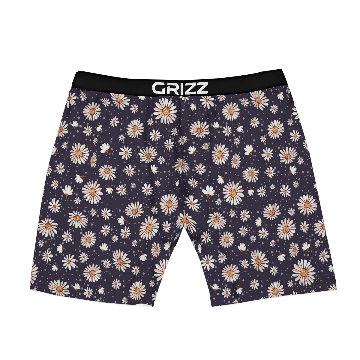 Daisy Flower Polka Dot Print Pattern Boxer Briefs-grizzshop