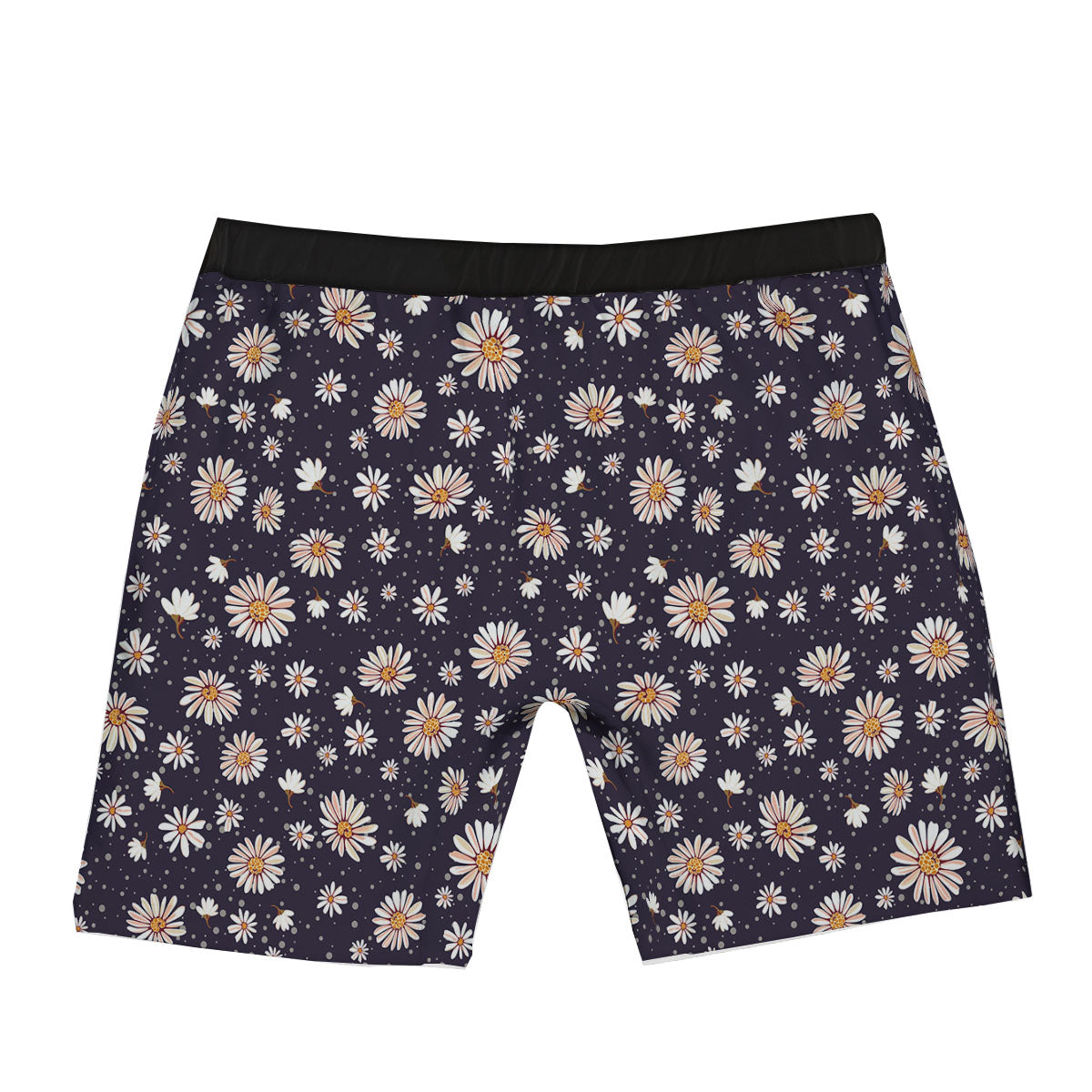Daisy Flower Polka Dot Print Pattern Boxer Briefs-grizzshop