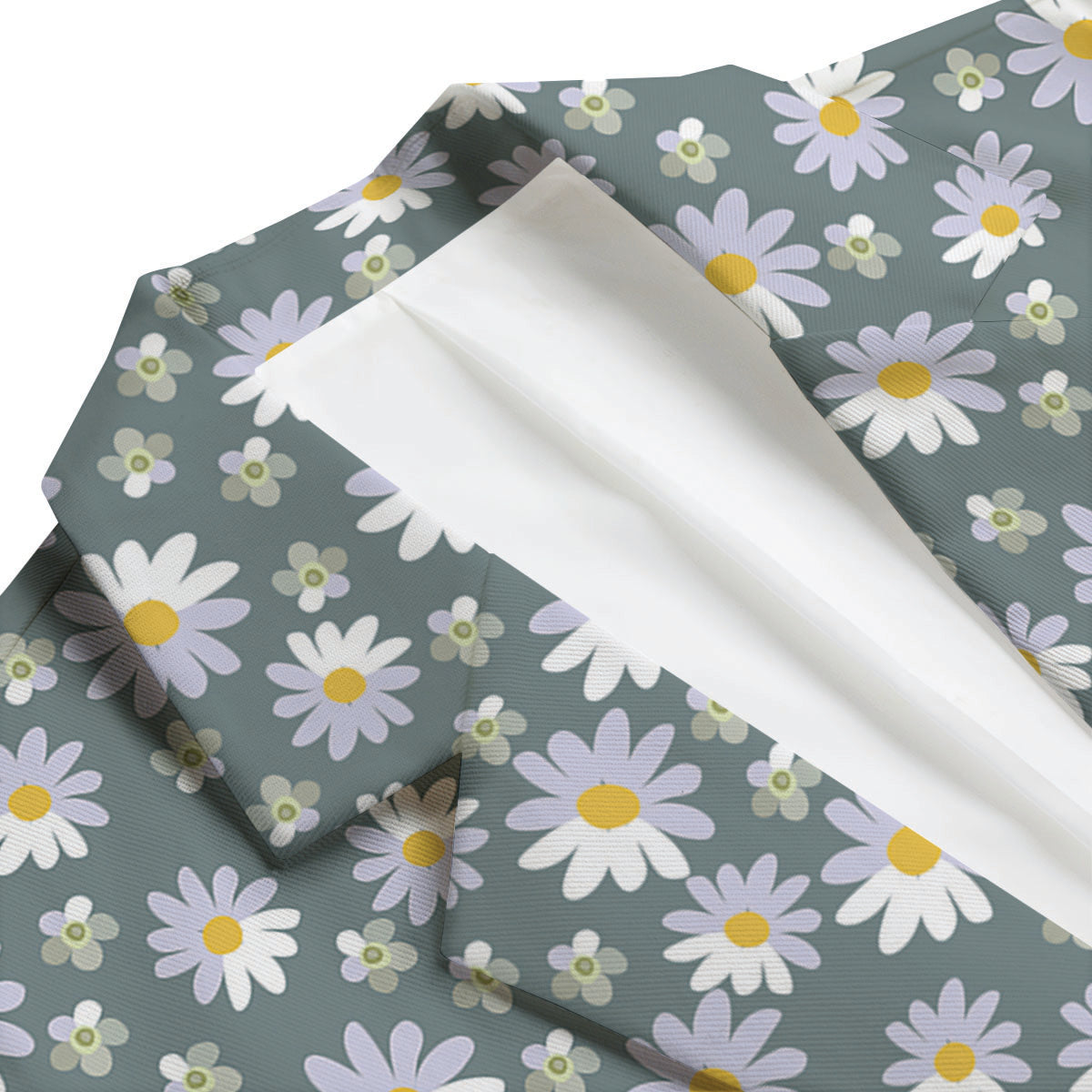 Daisy Print Men's Blazer-grizzshop