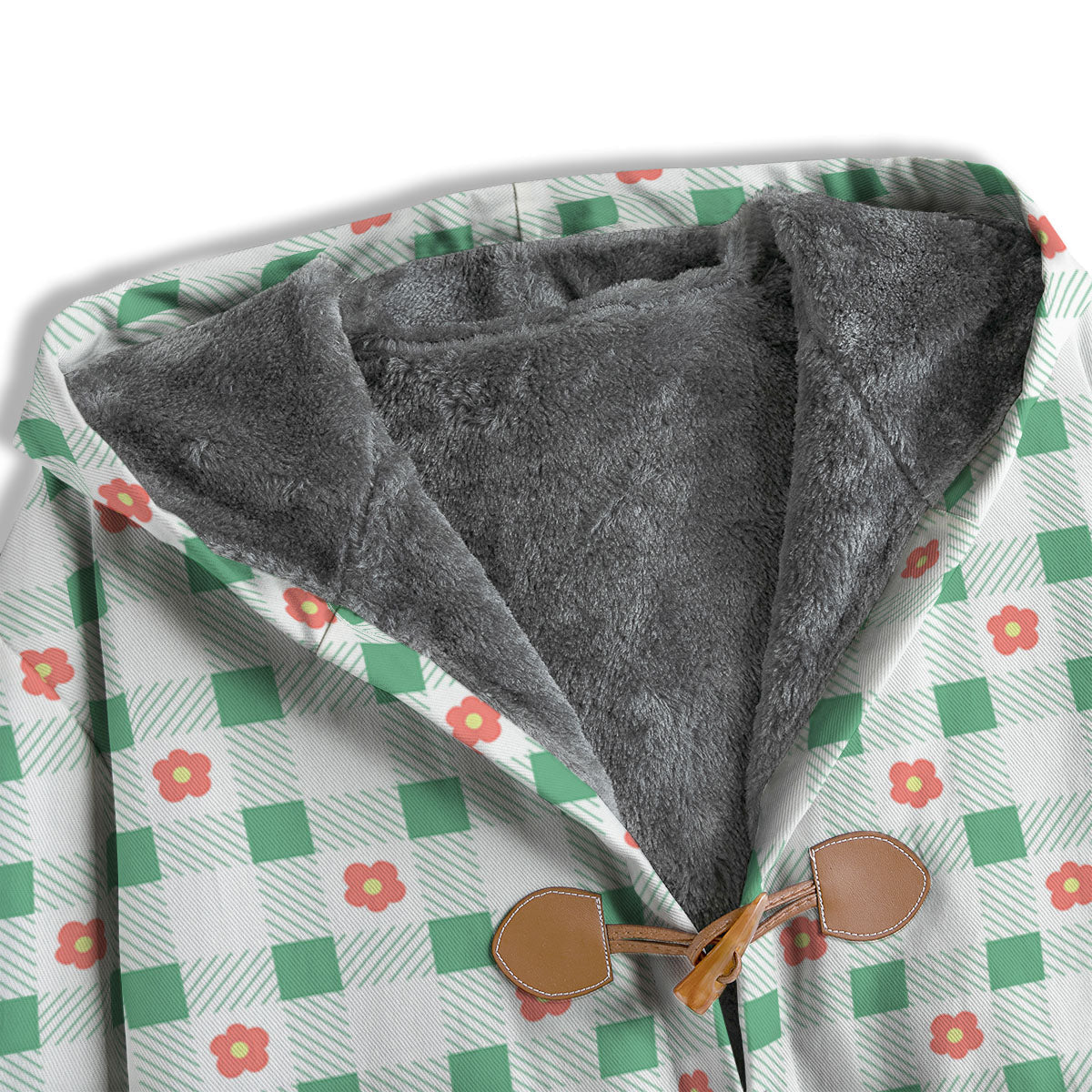 Daisy Tartan Green Print Pattern Men's Windbreaker Jacket-grizzshop
