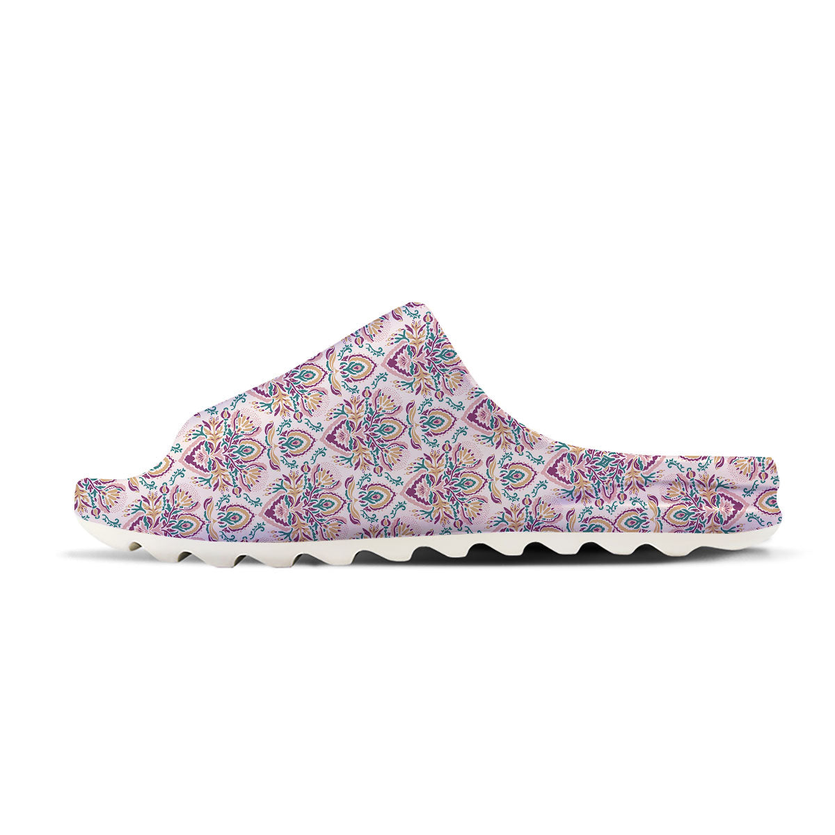 Damask Colorful Print Pattern Sandals-grizzshop