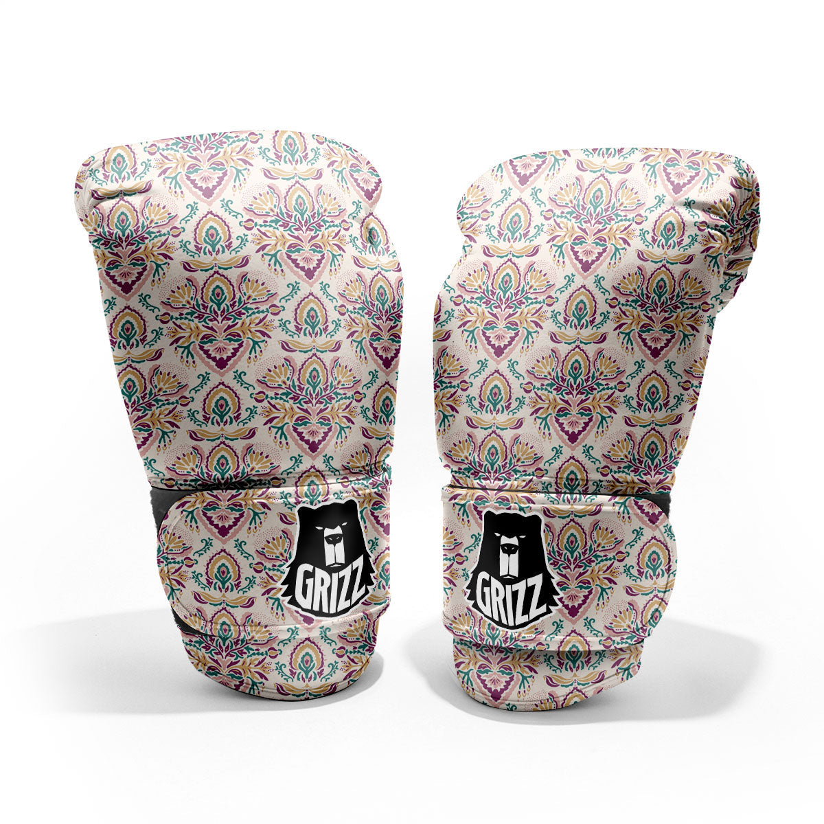 Damask Colorful Print Pattern Pro Boxing Glove