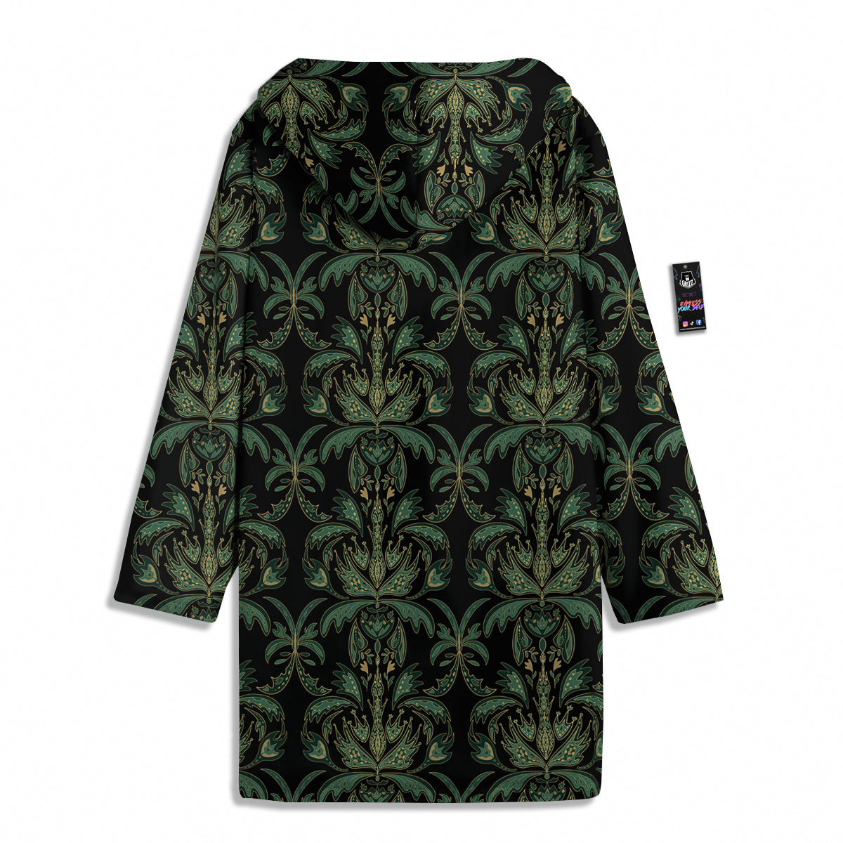 Damask Floral Western Vintage Print Pattern Men's Windbreaker Jacket-grizzshop